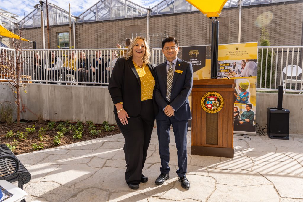 CFPR Director, Dr. Brenda Lohman and Dean Xie.